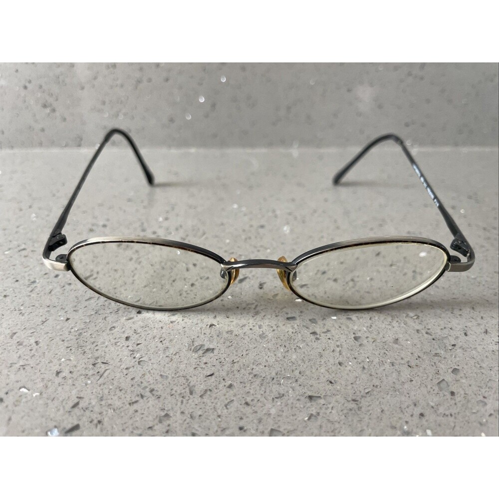 Continental Ben-Glo Fregossi #318 Amber 46-18-135 Eyeglasses Frames ONLY Round